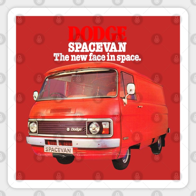 COMMER SPACEVAN - advert Sticker by Throwback Motors